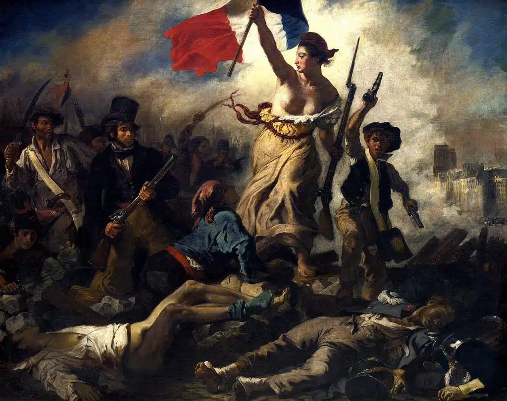 A liberdade guiando o povo, Eugène Delacroix