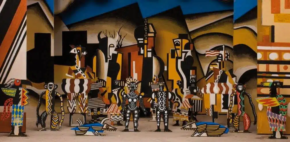Fernand Léger idealizou o cenário e figurino do espetáculo