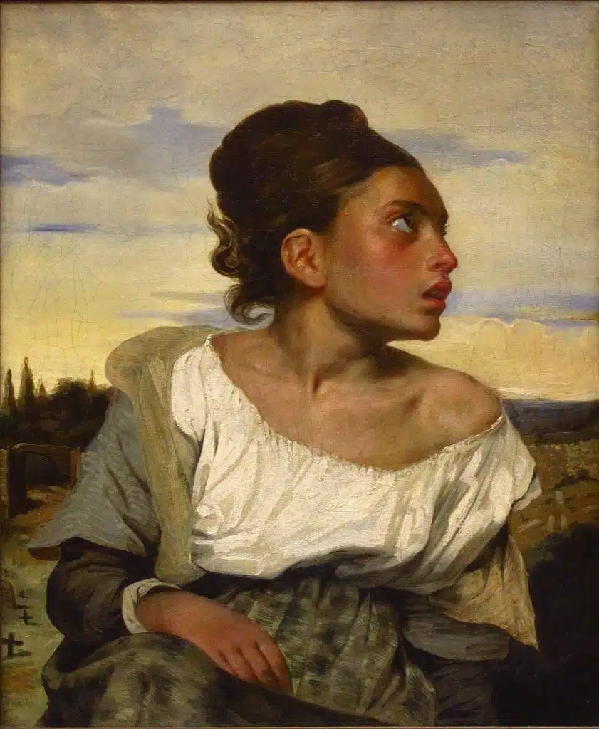 Menina Órfã no Cemitério, Eugène Delacroix