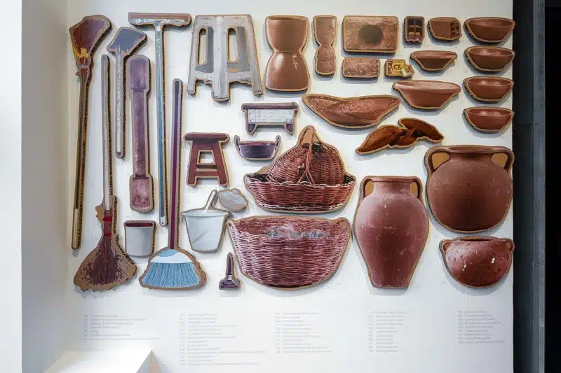 Inventário dos objetos contemporâneos criado por Jonathas de Andrade inpirado pela batalha de Tejucupapo