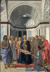 Piero della Francesca. "Madonna e Santi", 1472.