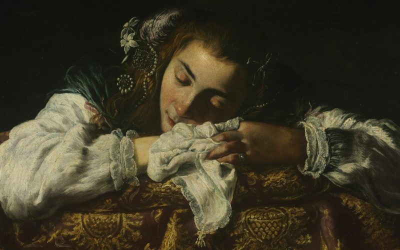 Domenico Fetti, "Sleeping Girl" 1620-1622. Cortesia do Museum of Fine Arts, Budapest.
