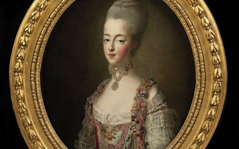 François Hubert Drouais. Marie Antoinette, Queen of Franca. 1773. Cortesia do Victoria & Albert Museum.