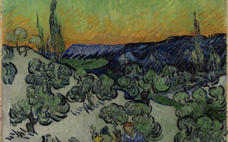 Vincent van Gogh, _Passeio ao crepúsculo_, 1889-90 (1)