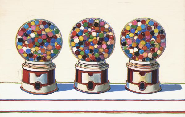 Wayne Thiebaud, Three Machines, 1963. Cortesia da The Courtauld Gallery.