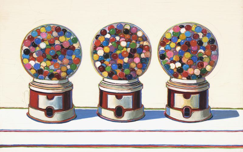 Wayne Thiebaud, Three Machines, 1963. Cortesia da The Courtauld Gallery.