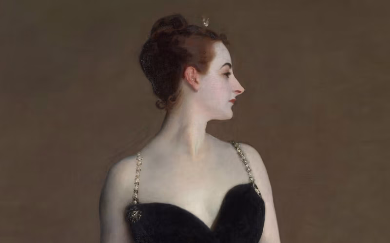 John Singer Sargent.  Portrait of Madame X. 1883-1884. Cortesia do Museu Metropolitano de Art - MET.